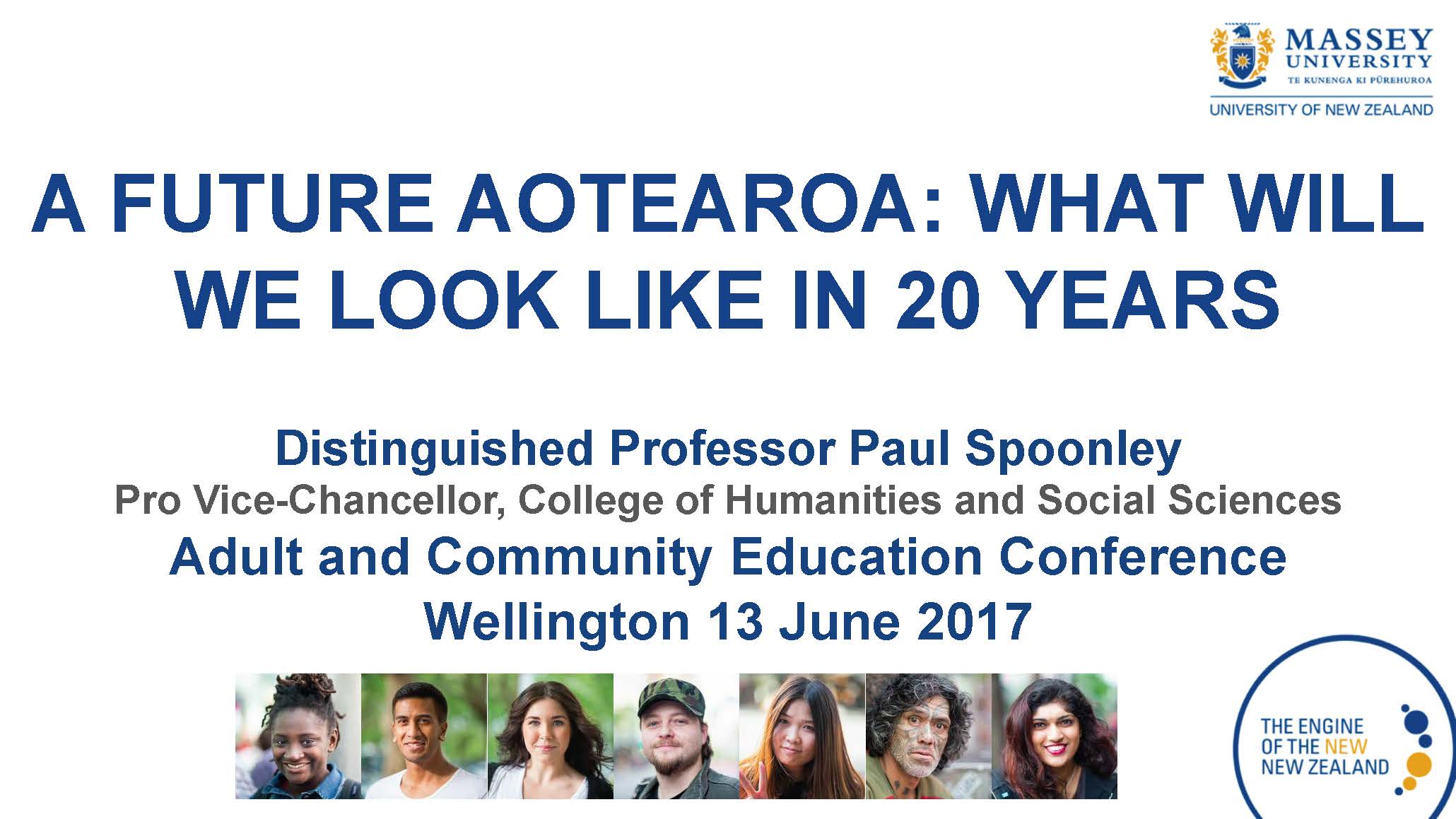 A Future Aotearoa- What will we look like in 20 years ACE Conference Presentation 2017