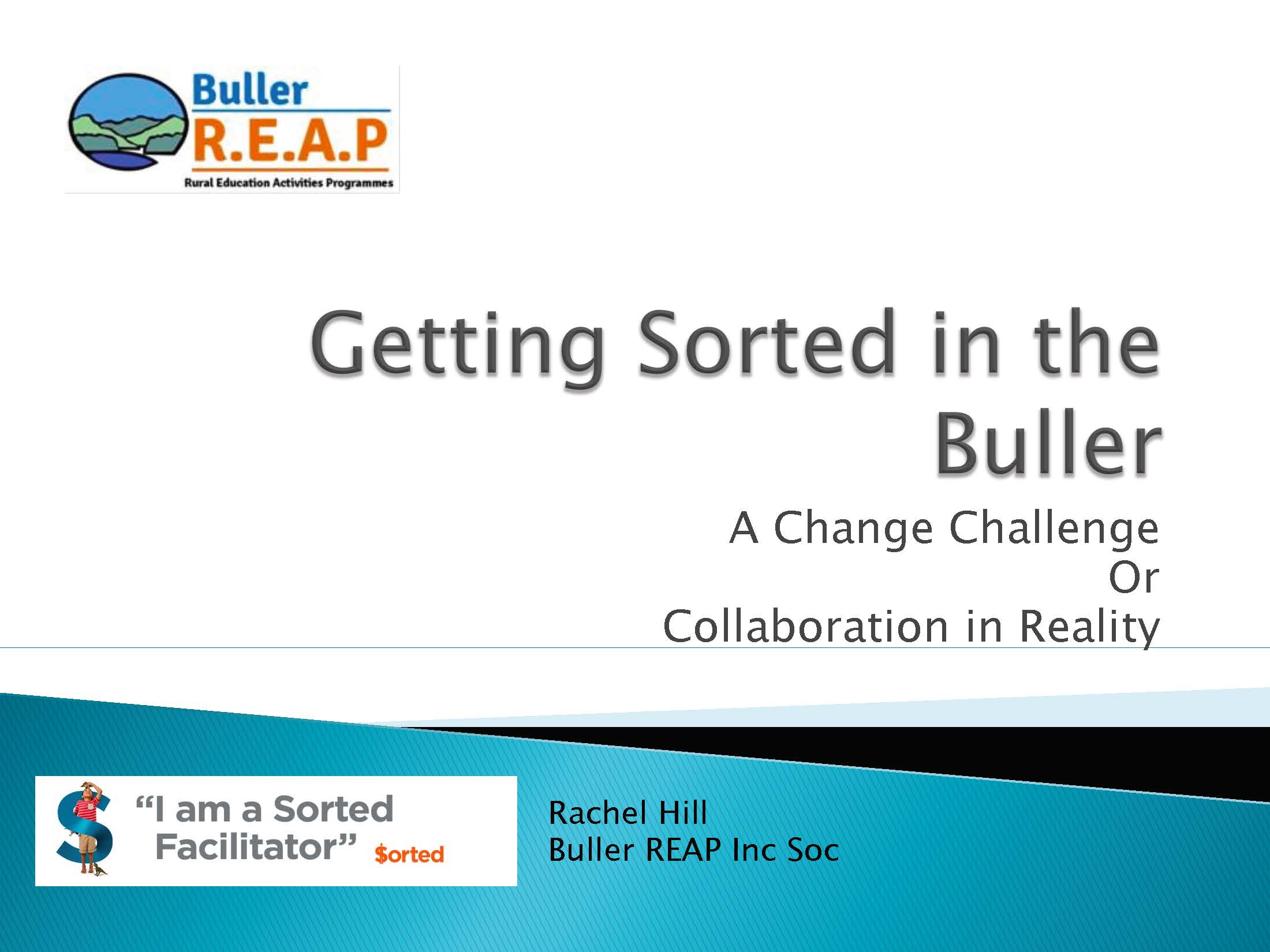 Getting Sorted in Buller ACE Conference Presentation 2017