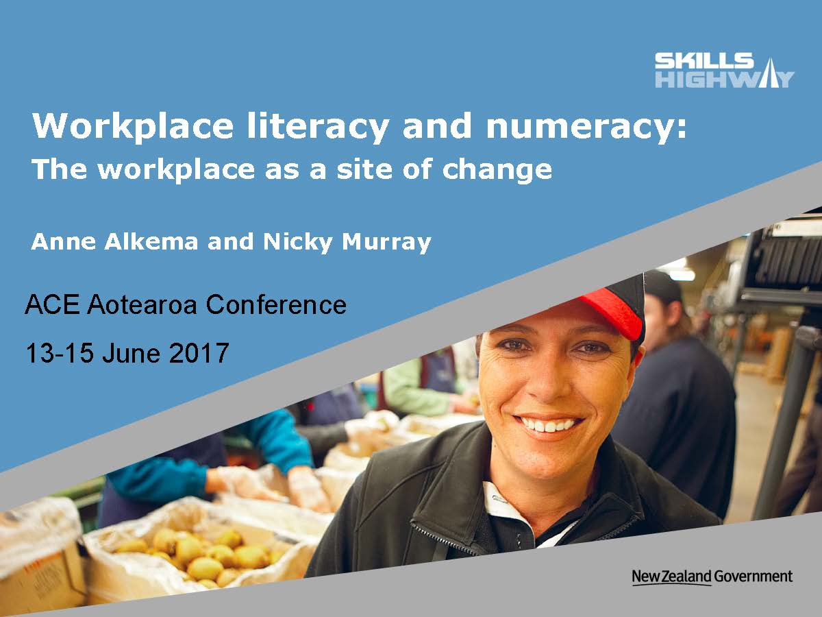 Skills Highway ACE Conference Presentation 2017